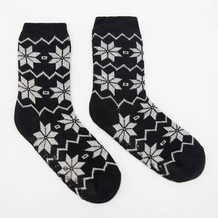 Мужские носки с зимними узорами
