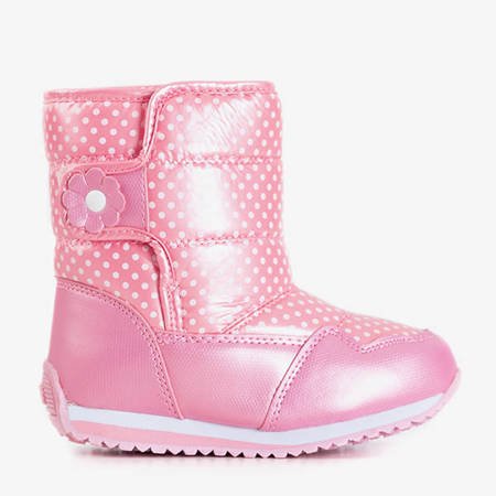 Розовые зимние сапоги для девочек с бантом Patia - Обувь