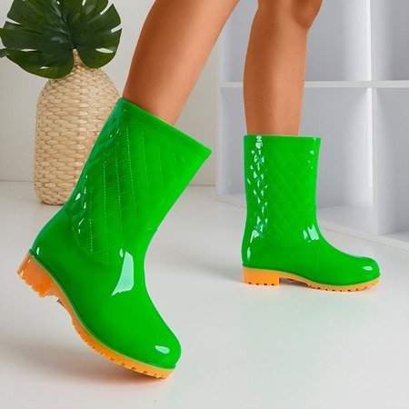 Зеленые женские веллингтонские ботинки Muni - Обувь