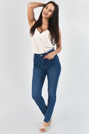 Женские джинсовые брюки с завышенной талией - Одежда