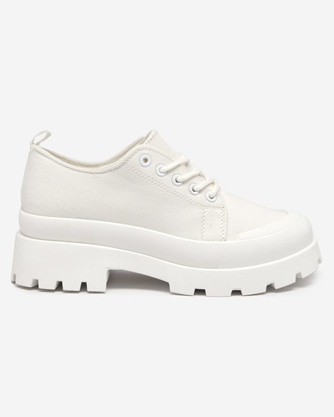 Белые женские туфли на шнурках Rozia - Обувь