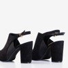 Босоножки на высоком каблуке в черном цвете Black Bartom - Обувь