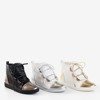 Черные и серебряные женские кроссовки Enzo - Обувь