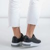 Черные спортивные кроссовки со вставками с блестками Solesca - Обувь