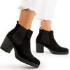 Черные женские ботинки на каблуках Umberto - Обувь