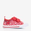 Детские красные кроссовки с сердечками Jacura - Обувь