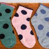 Детские разноцветные носки в горошек, 5 шт. / Упаковка - Носки