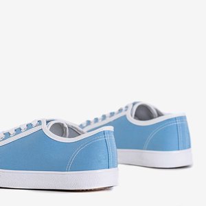 Голубые кроссовки Dormea на шнурках - Обувь