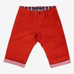 Красные мужские шорты