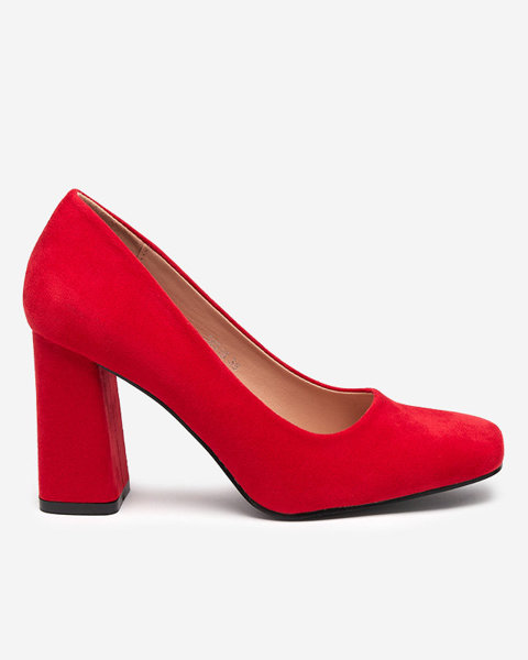 Красные женские туфли-лодочки с квадратным носком Zerila - Обувь