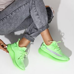Неоновые зеленые женские кроссовки Fransi