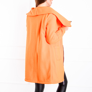 Оранжевая женская куртка oversize