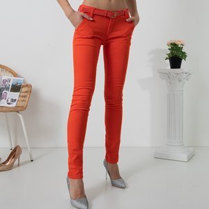 Оранжевые женские брюки