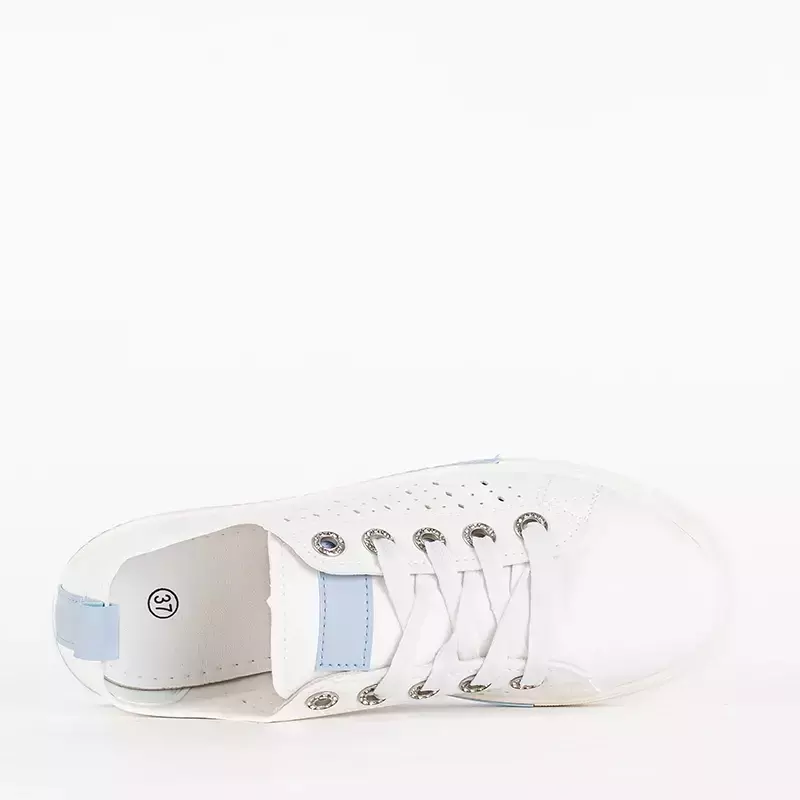 OUTLET Бело-синие ажурные кроссовки &quot;Andreak&quot; - Обувь