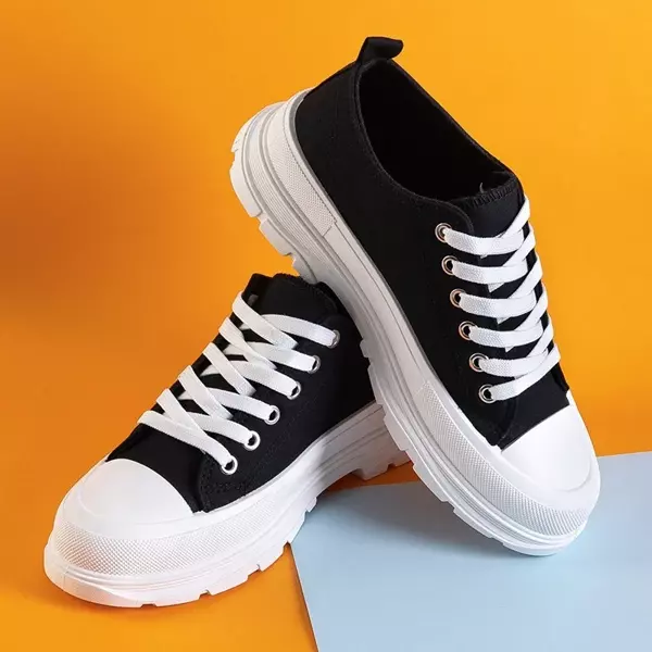 OUTLET Черно-белые женские спортивные туфли Weneri - Обувь