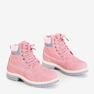 Розовые женские утепленные ботинки Triniti - Обувь
