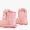 Розовые женские зимние сапоги с украшениями Iracema - Обувь