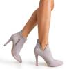 Серые женские сапоги на высоком каблуке Annalisa - Обувь