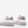Женские белые спортивные туфли с серыми вставками Gulio - Обувь