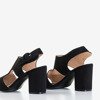 Женские черные ажурные сандалии на стойке Cytuss - Обувь