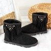 Женские черные зимние сапоги с украшениями Figgi - Обувь
