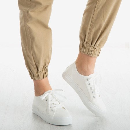 Білі кросівки на гумовій підошві Tymbis - Взуття 1