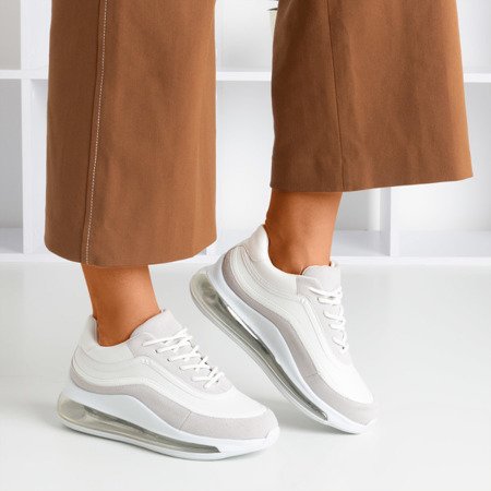 Білі та сірі жіночі кросівки Feel Fantastic - Взуття
