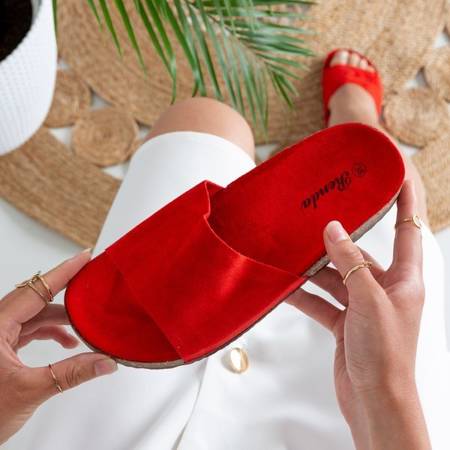 Червоні жіночі тапочки Ratia - Взуття
