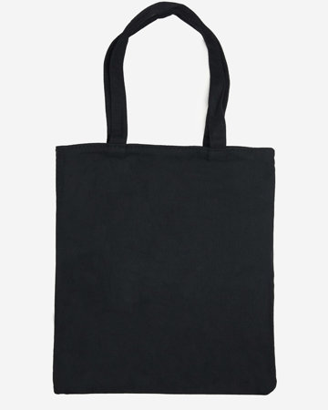Чорна тканинна сумка з написом - Аксесуари