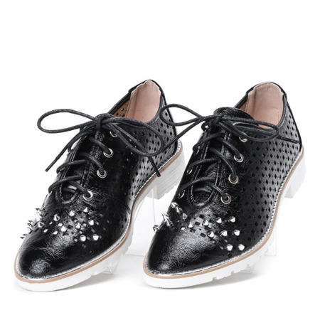 Чорне ажурне взуття на шпильках Morris - Взуття
