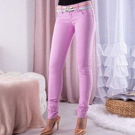Фіолетові штани з низькою талією - Штани 1