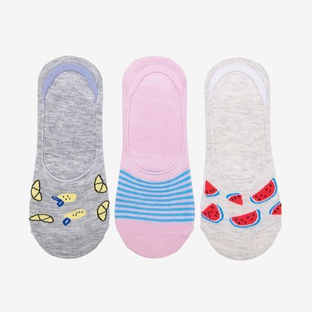 Кольорові жіночі шкарпетки, набір з 3-х пар - Шкарпетки