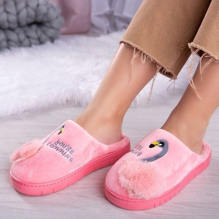 Рожеві тапочки з фламінго Bronya - Взуття 1
