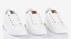 Біле спортивне взуття на закритому клині із срібними вставками Sliomena - Взуття 1