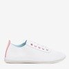 Білі ажурні кросівки з рожевою вставкою Jasenia - Взуття 1