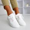 Білі ажурні кросівки з рожевою вставкою Jasenia - Взуття 1