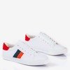 Білі кросівки з кольоровими смужками Дайсери - Взуття 1