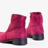 Бордово-рожеві черевики на низькому каблуці Gemina - Взуття