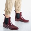 Бургундські лаковані дощові чоботи Street Rainy - Взуття 1
