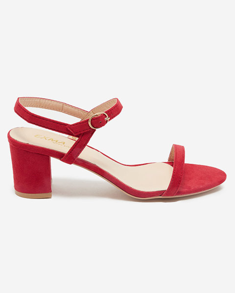 Червоні жіночі босоніжки Usopi на стовпі - Взуття