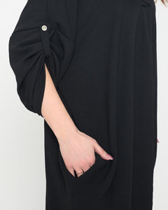 Чорне жіноче плаття міді оверсайз - Одяг