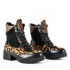 Чорні черевики з леопардовим принтом Viper - Взуття