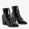 Чорні жіночі ковбойські ботильйони з лакованим покриттям Vinvin - Footwear