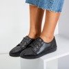 Чорні жіночі кросівки з фіанітами Sofitessa - Взуття
