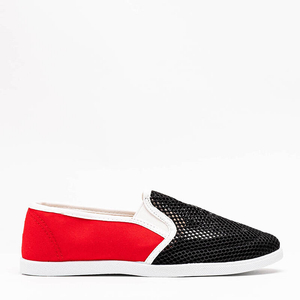 Чорно-червоний жіночий комбінезон на Дубліні - Взуття