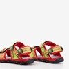 Дитячі червоні босоніжки з неоновими вставками Yoci - Взуття