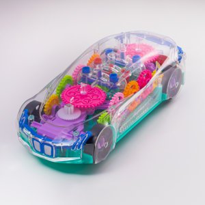 Дитячий прозорий автомобіль з підсвіткою