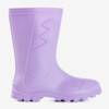 Фіолетові матові гумові чоботи дощу Taif - Взуття