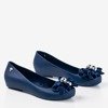 Меліки темно-синього кольору з декоративними квітами Mirillia - Взуття 1