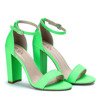 Неонові зелені босоніжки на посту Noemi - Взуття